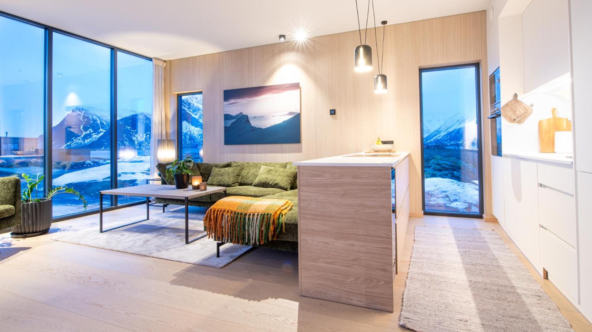 New Luxury Cabin Near Henningsvaer Lofoten Kleppstad Luaran gambar