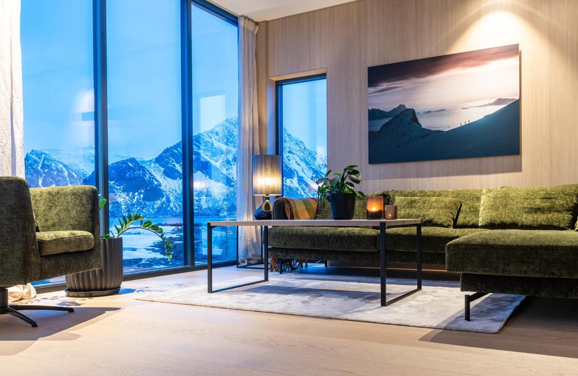 New Luxury Cabin Near Henningsvaer Lofoten Kleppstad Luaran gambar